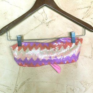 Victoria’s Secret Sequin Bandeau Bikini Top